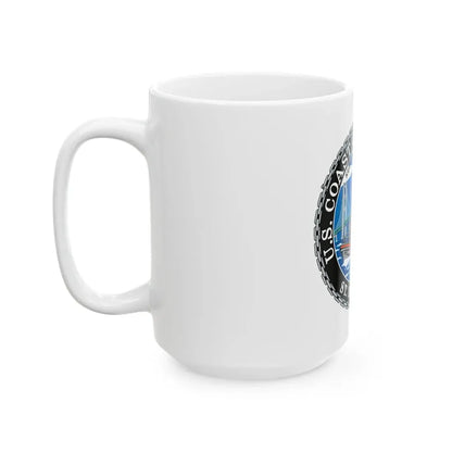 USCG Station St Ignace MI (U.S. Coast Guard) White Coffee Mug - Go Mug Yourself