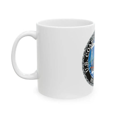 USCG Station St Ignace MI (U.S. Coast Guard) White Coffee Mug - Go Mug Yourself