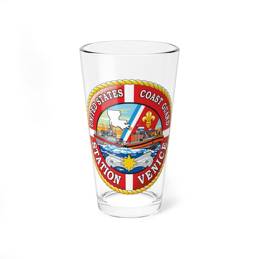 USCG Station Venice (U.S. Coast Guard) Pint Glass 16oz-16oz-Go Mug Yourself