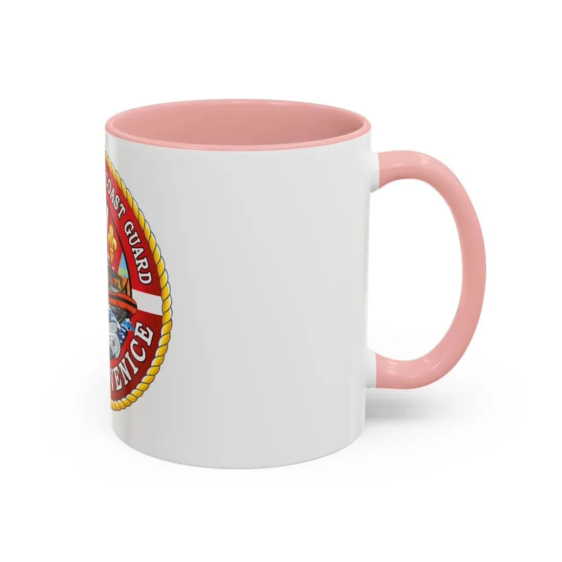 USCG Station Venice (U.S. Coast Guard) Accent Coffee Mug - Go Mug Yourself