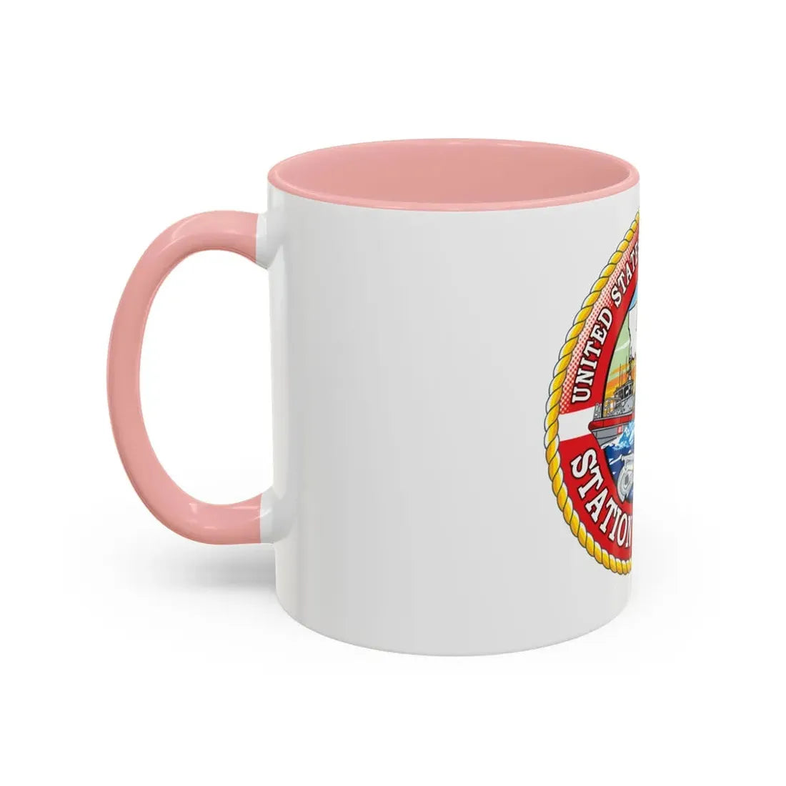USCG Station Venice (U.S. Coast Guard) Accent Coffee Mug - Go Mug Yourself