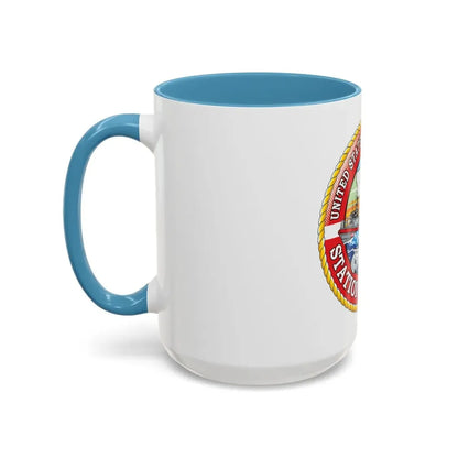 USCG Station Venice (U.S. Coast Guard) Accent Coffee Mug - Go Mug Yourself