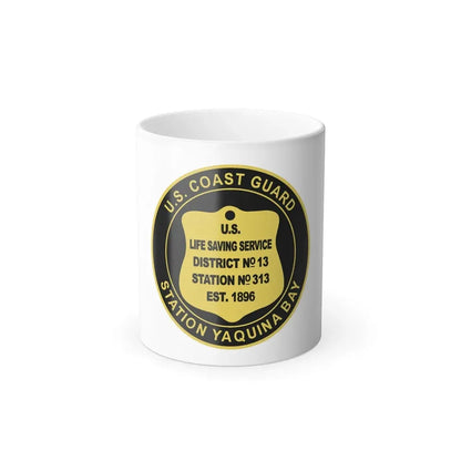 USCG Station Yaquina Bay (U.S. Coast Guard) Color Changing Coffee Mug 11oz - Go Mug Yourself