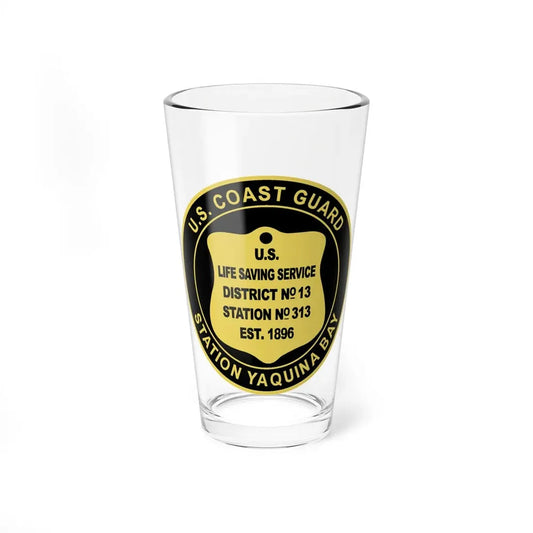USCG Station Yaquina Bay (U.S. Coast Guard) Pint Glass 16oz 16oz - Go Mug Yourself