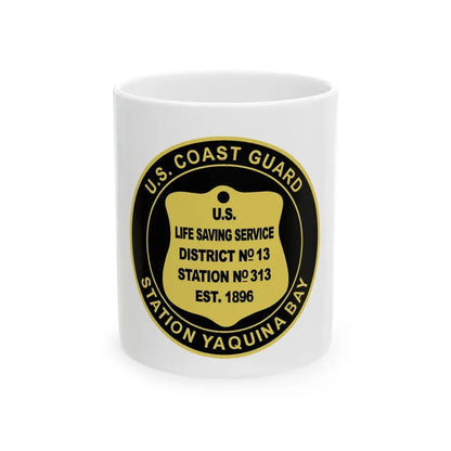 USCG Station Yaquina Bay (U.S. Coast Guard) White Coffee Mug 11oz - Go Mug Yourself