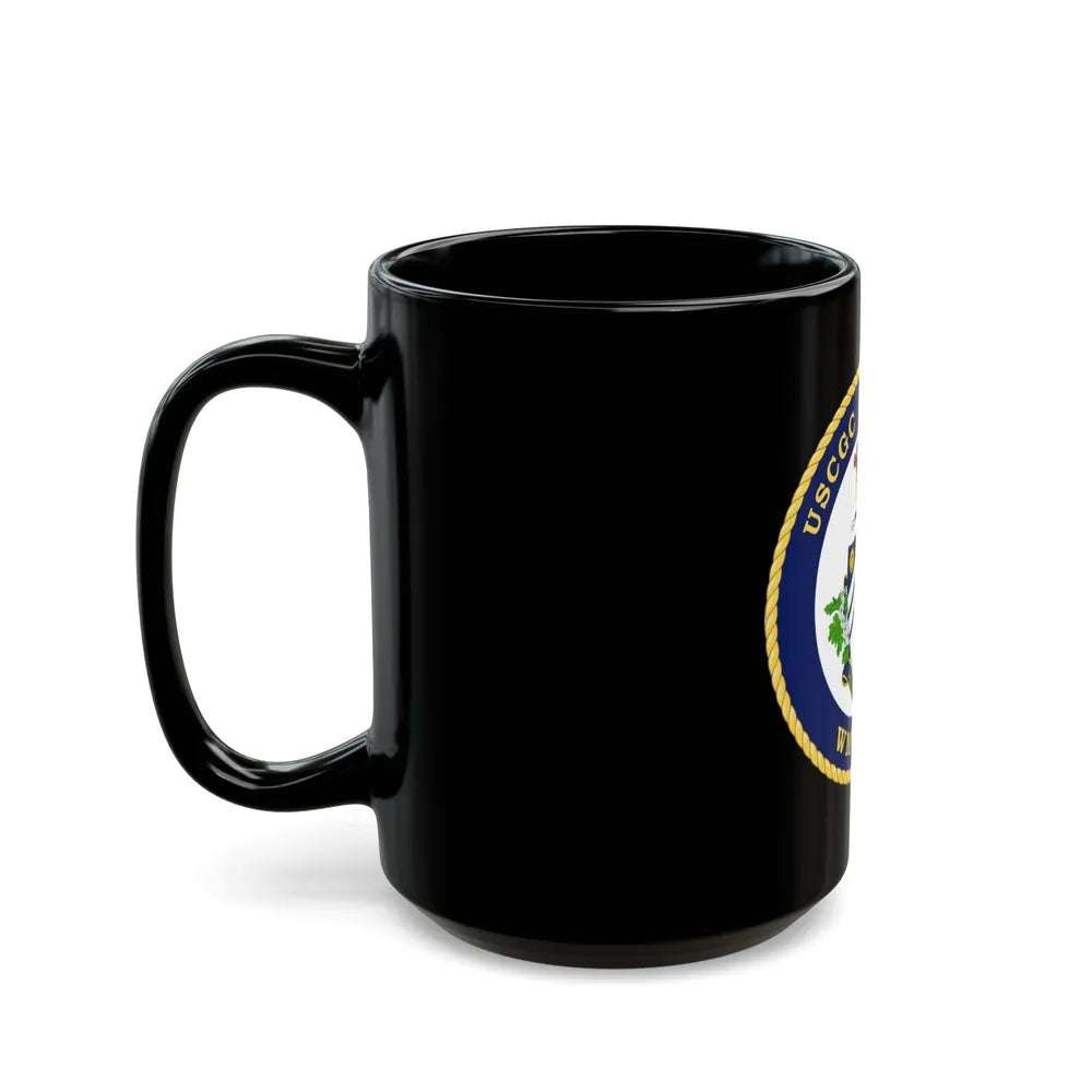 USCG Stratton WMSL 752 (U.S. Coast Guard) Black Coffee Mug-Go Mug Yourself