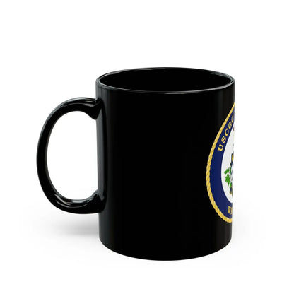 USCG Stratton WMSL 752 (U.S. Coast Guard) Black Coffee Mug-Go Mug Yourself