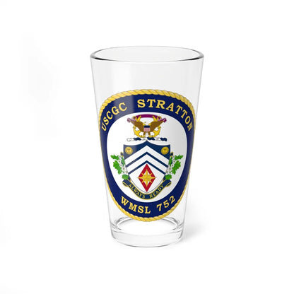 USCG Stratton WMSL 752 (U.S. Coast Guard) Pint Glass 16oz-16oz-Go Mug Yourself