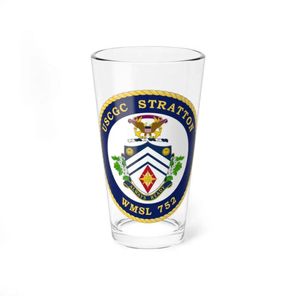 USCG Stratton WMSL 752 (U.S. Coast Guard) Pint Glass 16oz 16oz - Go Mug Yourself