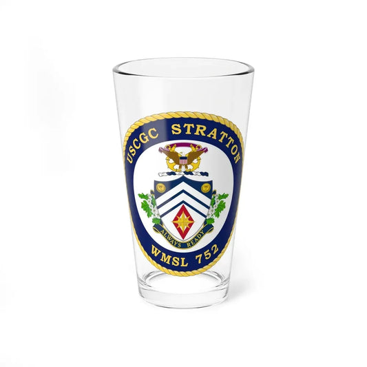 USCG Stratton WMSL 752 (U.S. Coast Guard) Pint Glass 16oz 16oz - Go Mug Yourself
