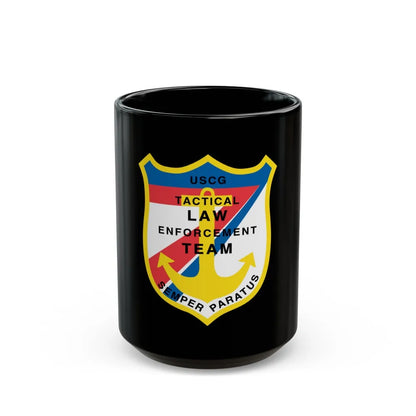 USCG Tactical Law Enforcement Team District 7 (U.S. Coast Guard) Black Coffee Mug-15oz-Go Mug Yourself