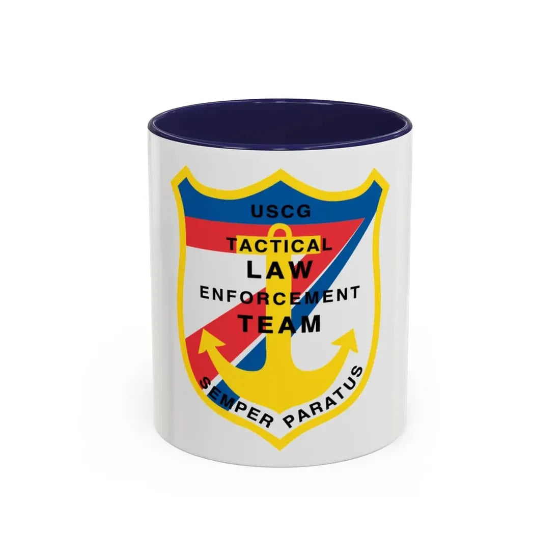 USCG Tactical Law Enforcement Team District 7 (U.S. Coast Guard) Accent Coffee Mug 11oz Navy - Go Mug Yourself