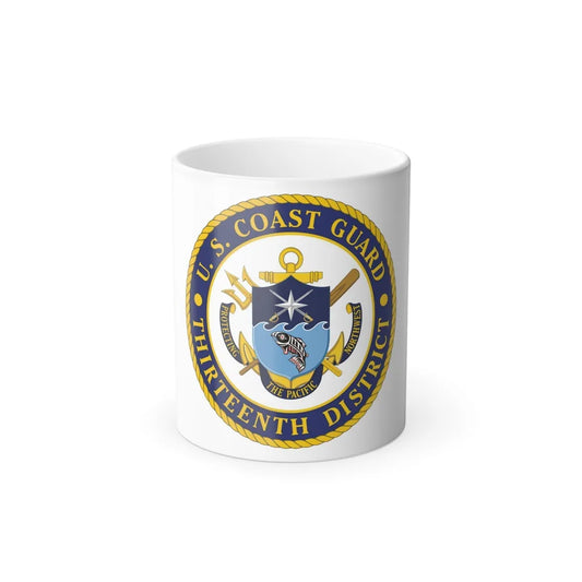 USCG Thirteenth District (U.S. Coast Guard) Color Changing Mug 11oz-11oz-Go Mug Yourself