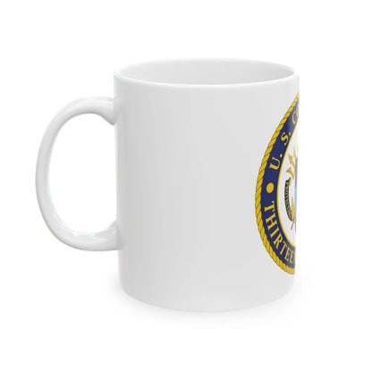 USCG Thirteenth District (U.S. Coast Guard) White Coffee Mug-Go Mug Yourself