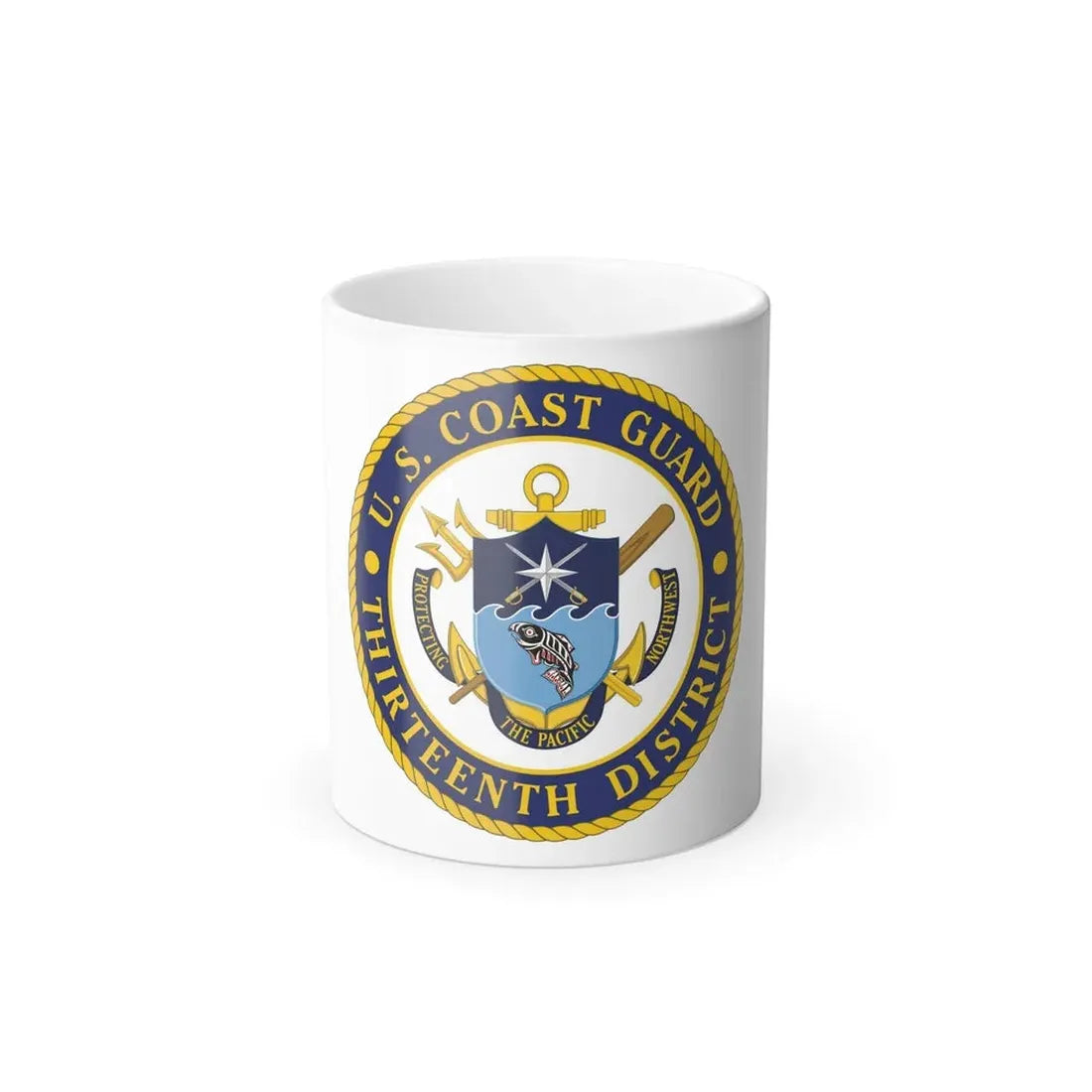 USCG Thirteenth District (U.S. Coast Guard) Color Changing Coffee Mug 11oz - Go Mug Yourself