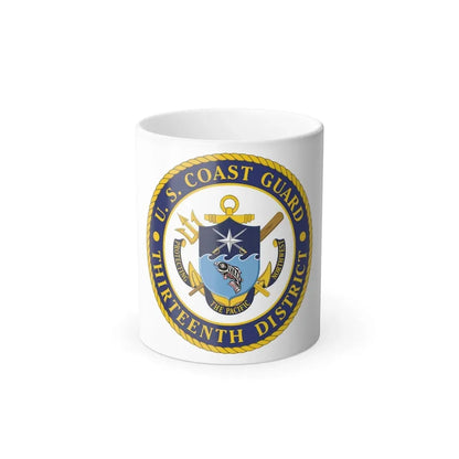 USCG Thirteenth District (U.S. Coast Guard) Color Changing Coffee Mug 11oz - Go Mug Yourself