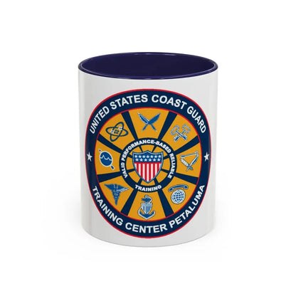 USCG Training Center Petaluma (U.S. Coast Guard) Accent Coffee Mug 11oz Navy - Go Mug Yourself
