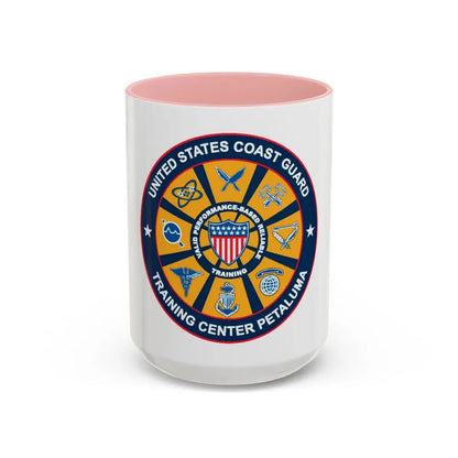 USCG Training Center Petaluma (U.S. Coast Guard) Accent Coffee Mug 15oz Pink - Go Mug Yourself