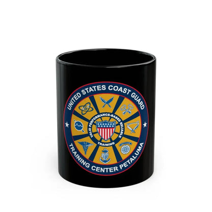 USCG Training Center Petaluma (U.S. Coast Guard) Black Coffee Mug 11oz - Go Mug Yourself