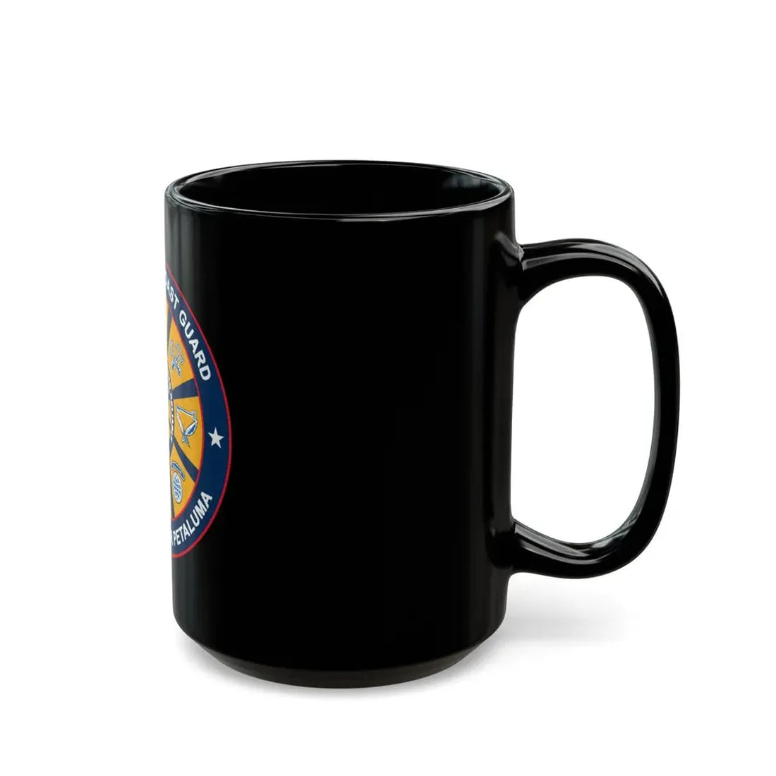 USCG Training Center Petaluma (U.S. Coast Guard) Black Coffee Mug - Go Mug Yourself