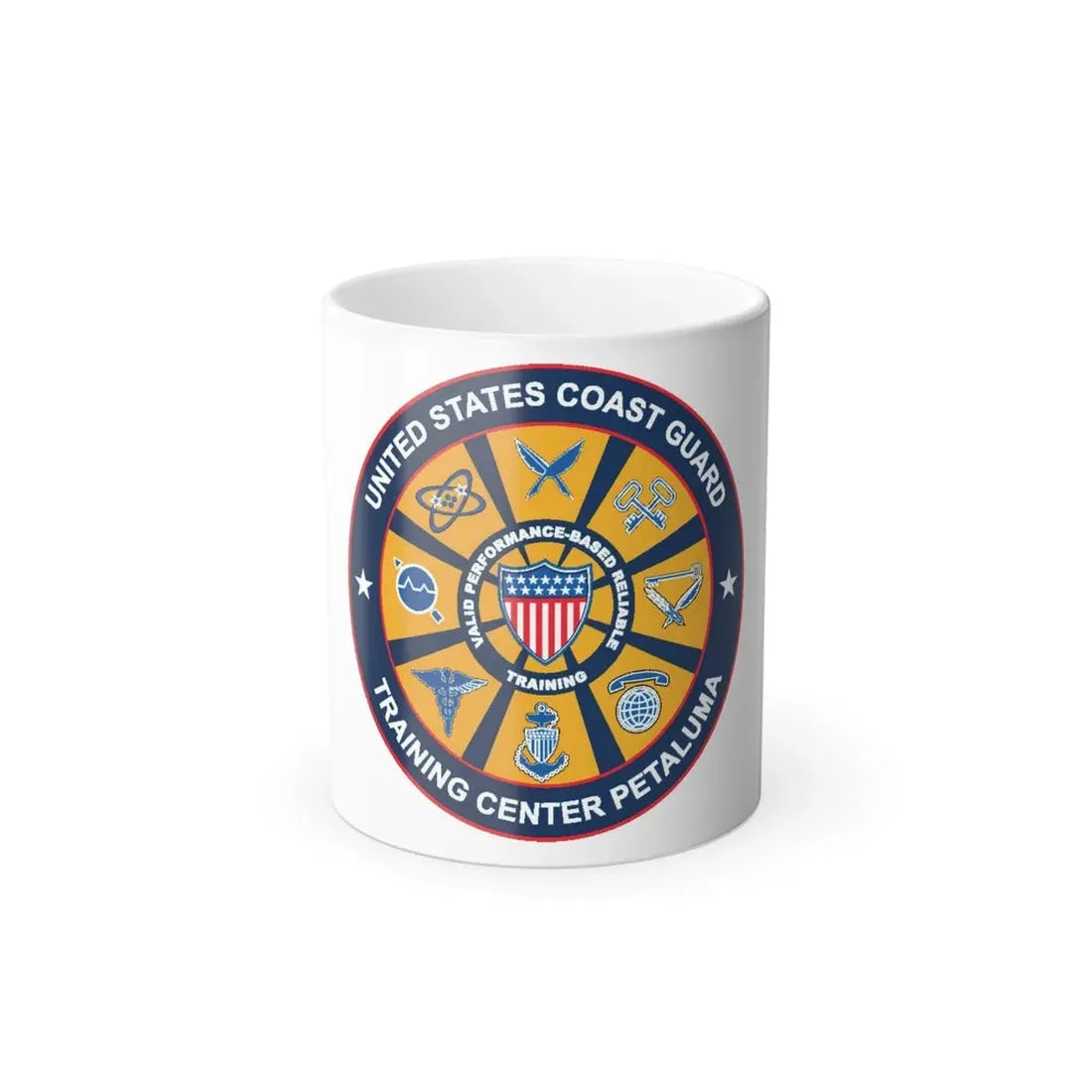 USCG Training Center Petaluma (U.S. Coast Guard) Color Changing Coffee Mug 11oz - Go Mug Yourself