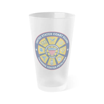 USCG Training Center Petaluma (U.S. Coast Guard) Frosted Pint Glass 16oz Default Title - Go Mug Yourself