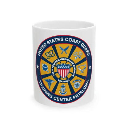 USCG Training Center Petaluma (U.S. Coast Guard) White Coffee Mug 11oz - Go Mug Yourself