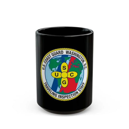 USCG Washington DC Traveling Inspection Staff (U.S. Coast Guard) Black Coffee Mug-15oz-Go Mug Yourself