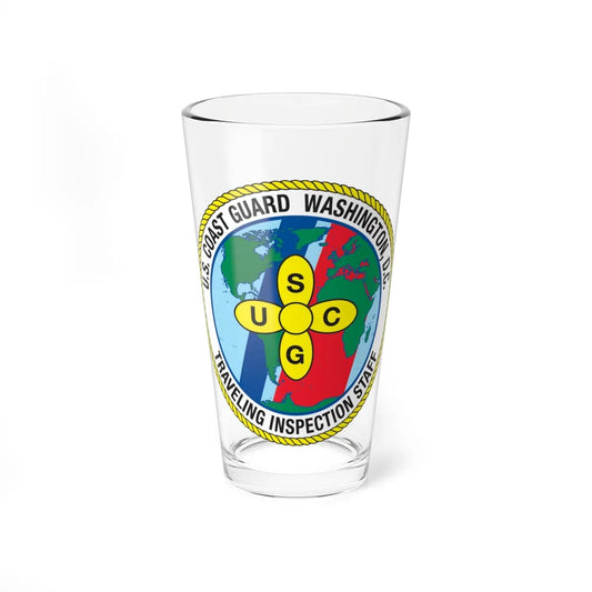 USCG Washington DC Traveling Inspection Staff (U.S. Coast Guard) Pint Glass 16oz-16oz-Go Mug Yourself