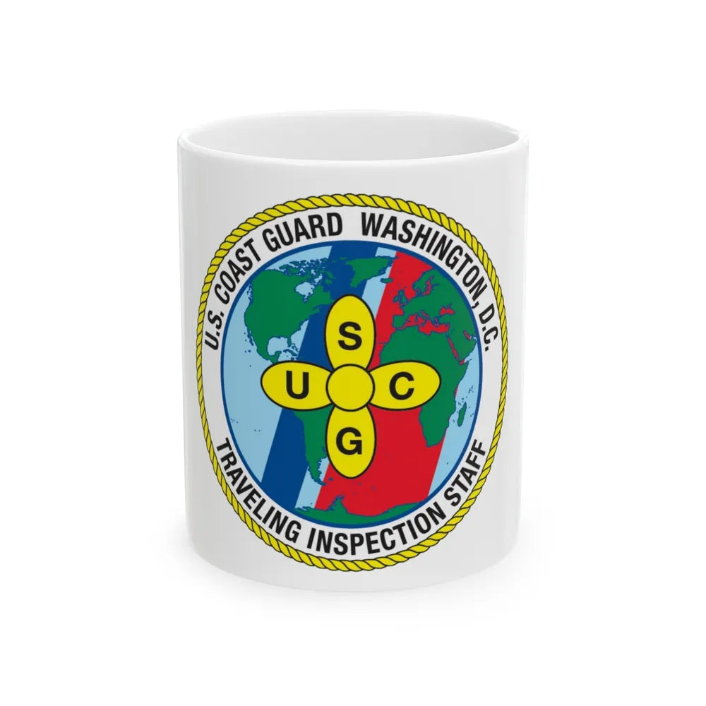 USCG Washington DC Traveling Inspection Staff (U.S. Coast Guard) White Coffee Mug-11oz-Go Mug Yourself