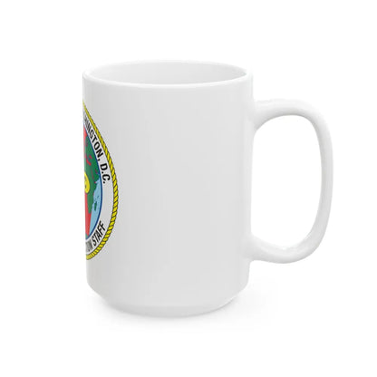 USCG Washington DC Traveling Inspection Staff (U.S. Coast Guard) White Coffee Mug-Go Mug Yourself