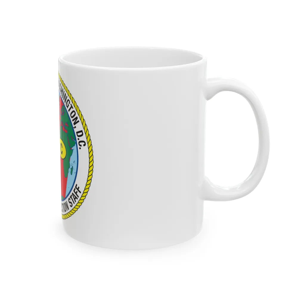 USCG Washington DC Traveling Inspection Staff (U.S. Coast Guard) White Coffee Mug-Go Mug Yourself