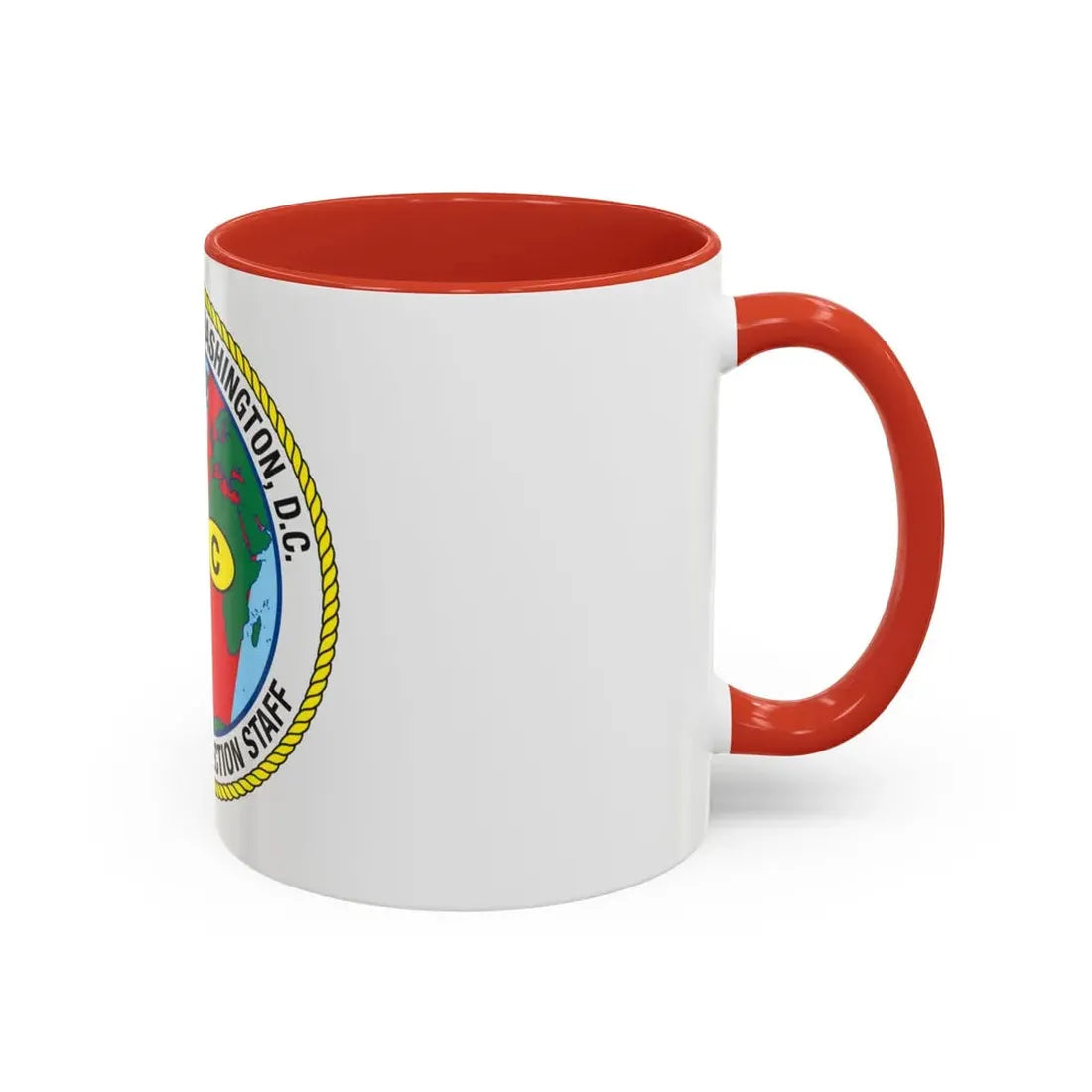 USCG Washington DC Traveling Inspection Staff (U.S. Coast Guard) Accent Coffee Mug - Go Mug Yourself