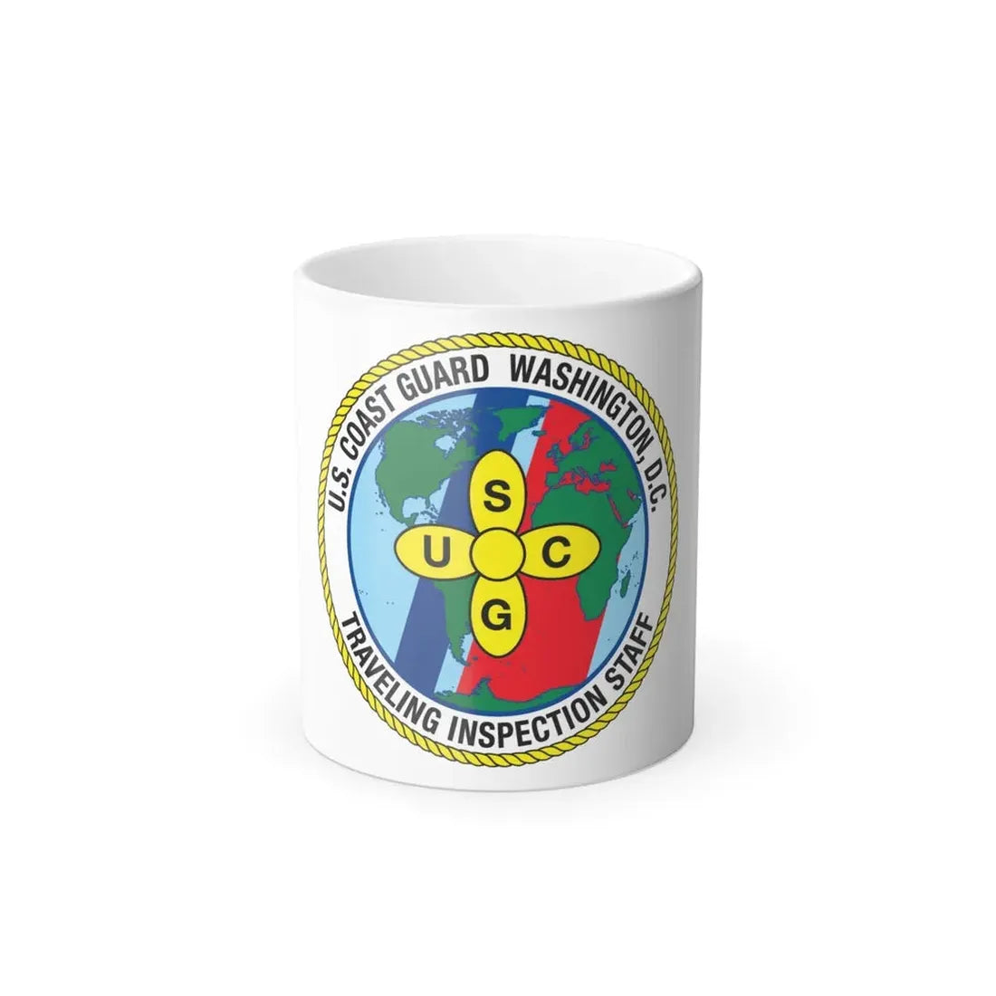 USCG Washington DC Traveling Inspection Staff (U.S. Coast Guard) Color Changing Coffee Mug 11oz - Go Mug Yourself