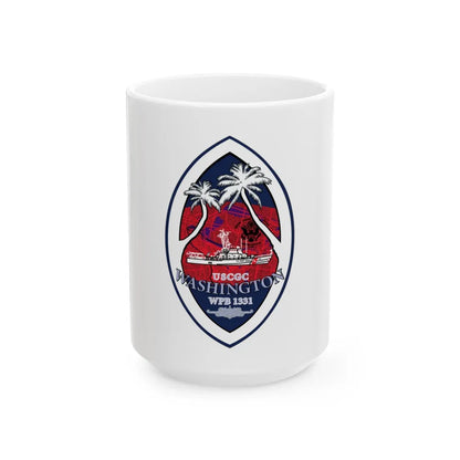 USCG Washington WPB 1331 (U.S. Coast Guard) White Coffee Mug-15oz-Go Mug Yourself