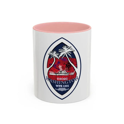 USCG Washington WPB 1331 (U.S. Coast Guard) Accent Coffee Mug 11oz Pink - Go Mug Yourself