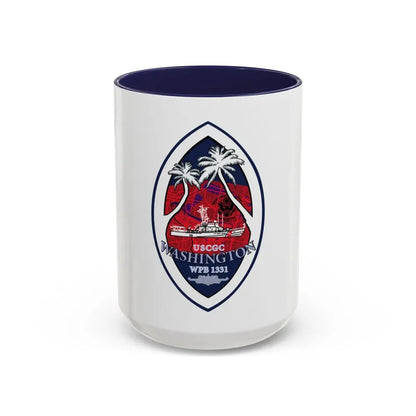 USCG Washington WPB 1331 (U.S. Coast Guard) Accent Coffee Mug 15oz Navy - Go Mug Yourself