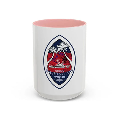USCG Washington WPB 1331 (U.S. Coast Guard) Accent Coffee Mug 15oz Pink - Go Mug Yourself