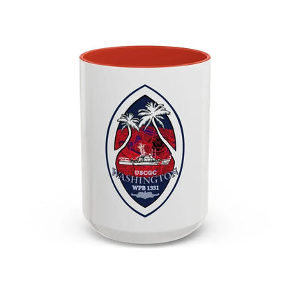 USCG Washington WPB 1331 (U.S. Coast Guard) Accent Coffee Mug 15oz Red - Go Mug Yourself