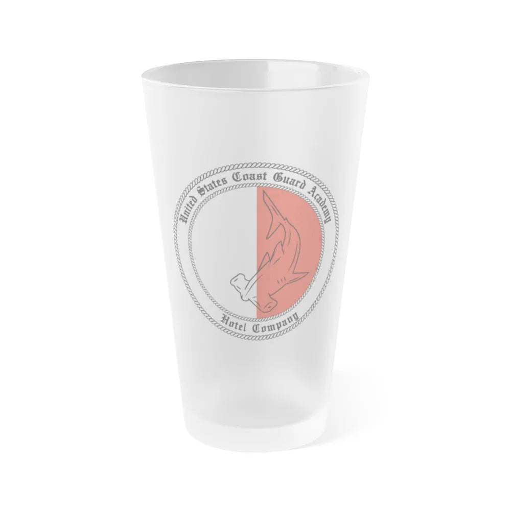 USCGA Hotel Co Hammerhead (U.S. Coast Guard) Frosted Pint Glass 16oz-Go Mug Yourself