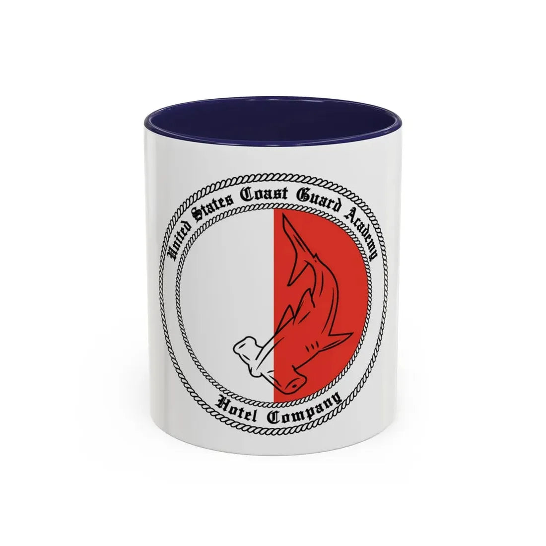 USCGA Hotel Co Hammerhead (U.S. Coast Guard) Accent Coffee Mug 11oz Navy - Go Mug Yourself