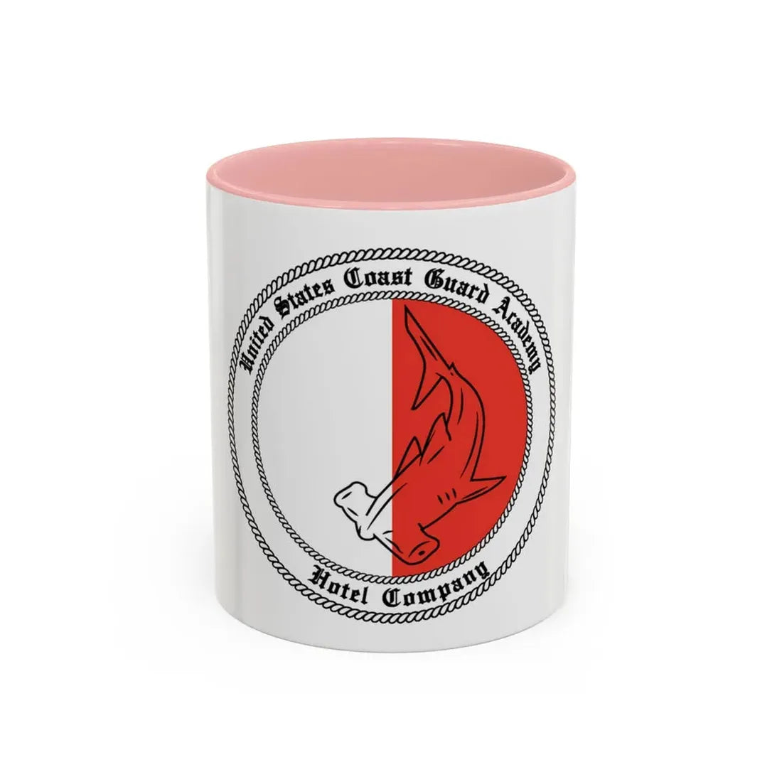 USCGA Hotel Co Hammerhead (U.S. Coast Guard) Accent Coffee Mug 11oz Pink - Go Mug Yourself