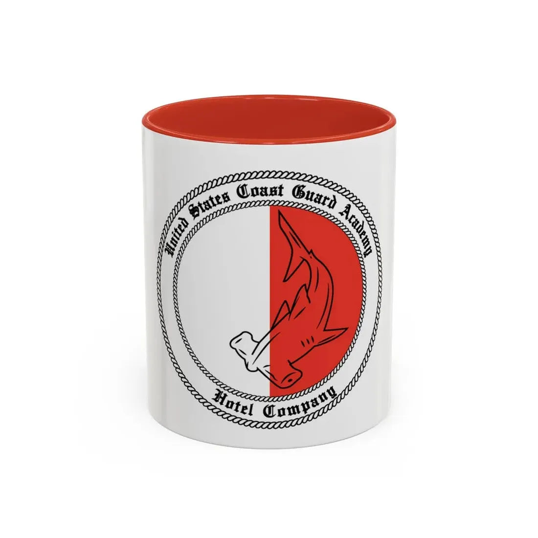USCGA Hotel Co Hammerhead (U.S. Coast Guard) Accent Coffee Mug 11oz Red - Go Mug Yourself