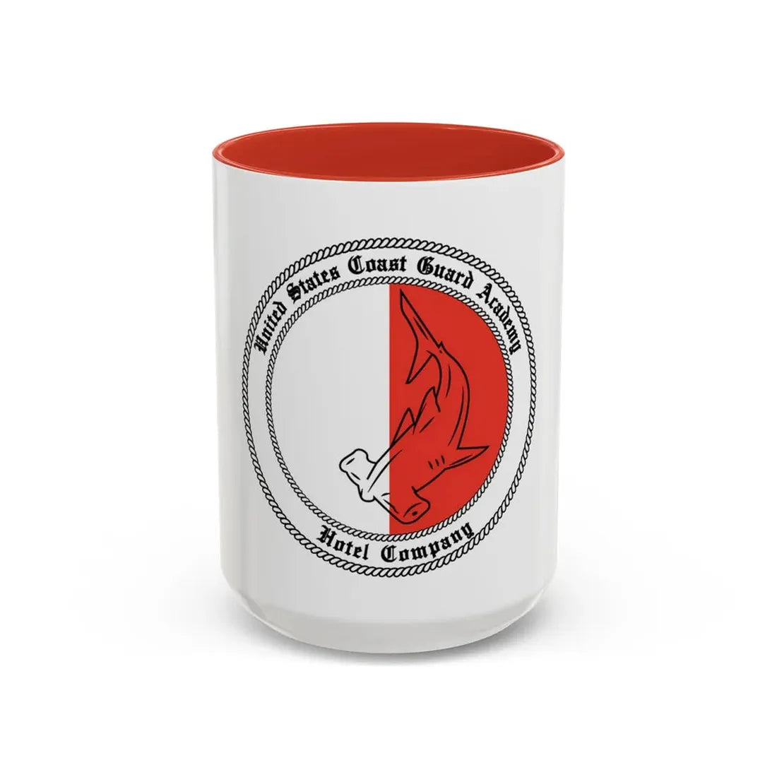 USCGA Hotel Co Hammerhead (U.S. Coast Guard) Accent Coffee Mug 15oz Red - Go Mug Yourself