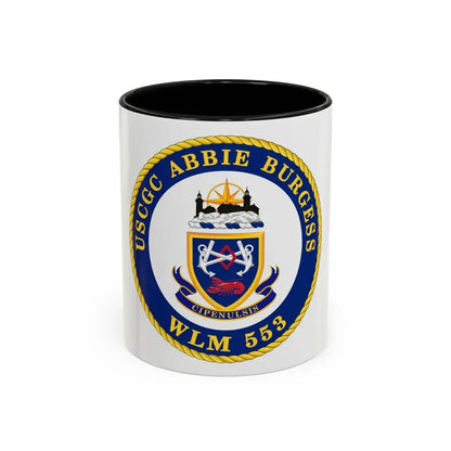 USCGC Abbie Burgess WLM 553 (U.S. Coast Guard) Accent Coffee Mug 11oz Black - Go Mug Yourself