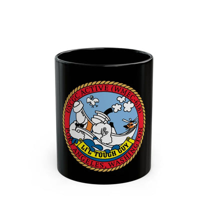 USCGC Active WMEC 618 Little Tough Guy (U.S. Coast Guard) Black Coffee Mug-11oz-Go Mug Yourself