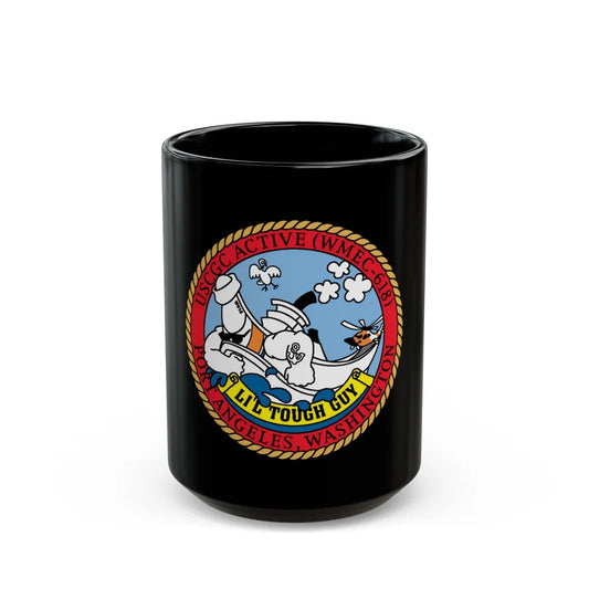 USCGC Active WMEC 618 Little Tough Guy (U.S. Coast Guard) Black Coffee Mug-15oz-Go Mug Yourself