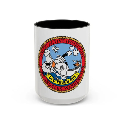 USCGC Active WMEC 618 Little Tough Guy (U.S. Coast Guard) Accent Coffee Mug 15oz Black - Go Mug Yourself