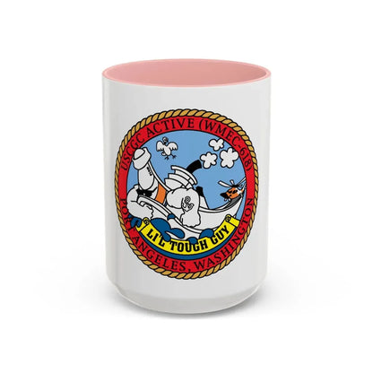 USCGC Active WMEC 618 Little Tough Guy (U.S. Coast Guard) Accent Coffee Mug 15oz Pink - Go Mug Yourself