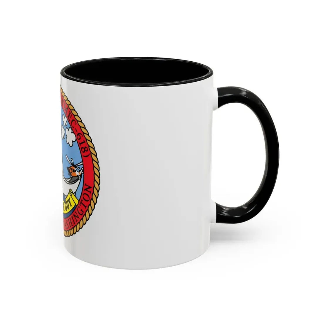 USCGC Active WMEC 618 Little Tough Guy (U.S. Coast Guard) Accent Coffee Mug - Go Mug Yourself